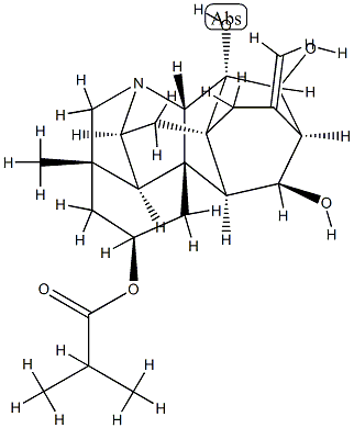 (2α,11α,13S)-Hetisan-2,11,13,14-tetrol 2-(2-methylpropanoate) Struktur