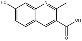 3-Quinolinecarboxylicacid,7-hydroxy-2-methyl-(6CI) Struktur