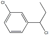 1-chloro-3-(1-chloropropyl)benzene Struktur