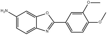 2-(3,4-dimethoxyphenyl)-1,3-benzoxazol-6-amine Struktur