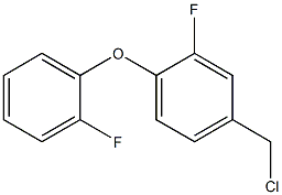 4-(chloromethyl)-2-fluoro-1-(2-fluorophenoxy)benzene Struktur