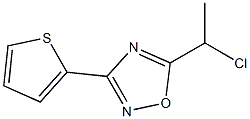 5-(1-chloroethyl)-3-(thiophen-2-yl)-1,2,4-oxadiazole Struktur