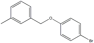 1-bromo-4-[(3-methylphenyl)methoxy]benzene Struktur