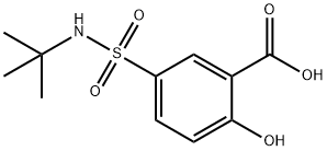 5-(tert-butylsulfamoyl)-2-hydroxybenzoic acid Struktur