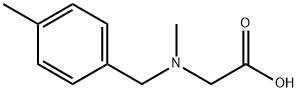 N-methyl-N-(4-methylbenzyl)glycine(SALTDATA: 1HCl 0.3H2O) Struktur