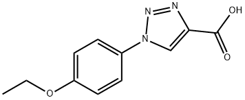 1-(4-ethoxyphenyl)-1H-1,2,3-triazole-4-carboxylic acid Struktur