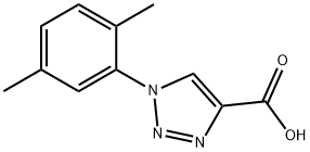 1-(2,5-dimethylphenyl)-1H-1,2,3-triazole-4-carboxylic acid Struktur