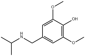 2,6-dimethoxy-4-[(propan-2-ylamino)methyl]phenol Struktur