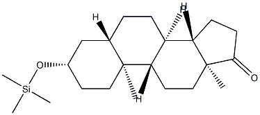 3β-[(Trimethylsilyl)oxy]-5α-androstan-17-one Struktur