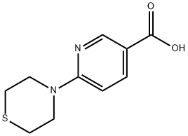 6-(thiomorpholin-4-yl)pyridine-3-carboxylic acid Struktur