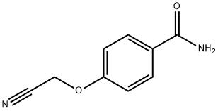 4-(cyanomethoxy)benzamide Struktur