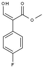 Benzeneacetic acid, 4-fluoro-.alpha.-(hydroxyMethylene)-, Methyl Struktur