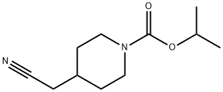 propan-2-yl 4-(cyanoMethyl)piperidine-1-carboxylate Struktur