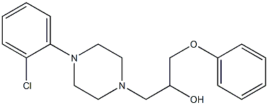 4-(2-Chlorophenyl)-α-(phenoxymethyl)-1-piperazineethanol Struktur