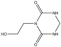 1,3,5-Triazine-2,4(1H,3H)-dione,dihydro-3-(2-hydroxyethyl)-(9CI) Struktur