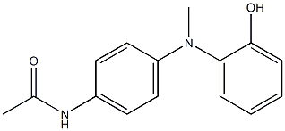 N-(4-{[(2-hydroxyphenyl)methyl]amino}phenyl)acetamide Struktur