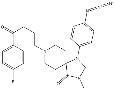 4-azido-N-methylspiperone Struktur