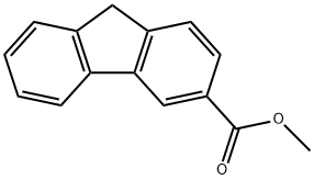 9H-Fluorene-3-carboxylic acid methyl ester Struktur