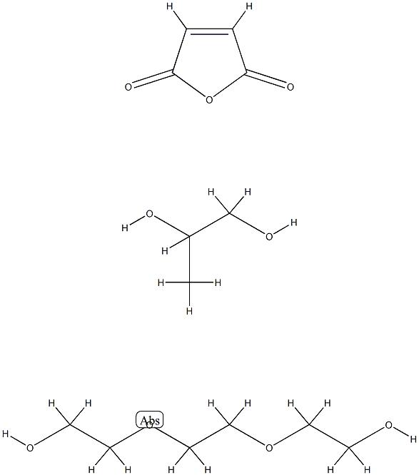 2,5-Furandione, polymer with 2,2'-[1,2-ethanediylbis(oxy)]bis[ethanol] and 1,2-propanediol Struktur