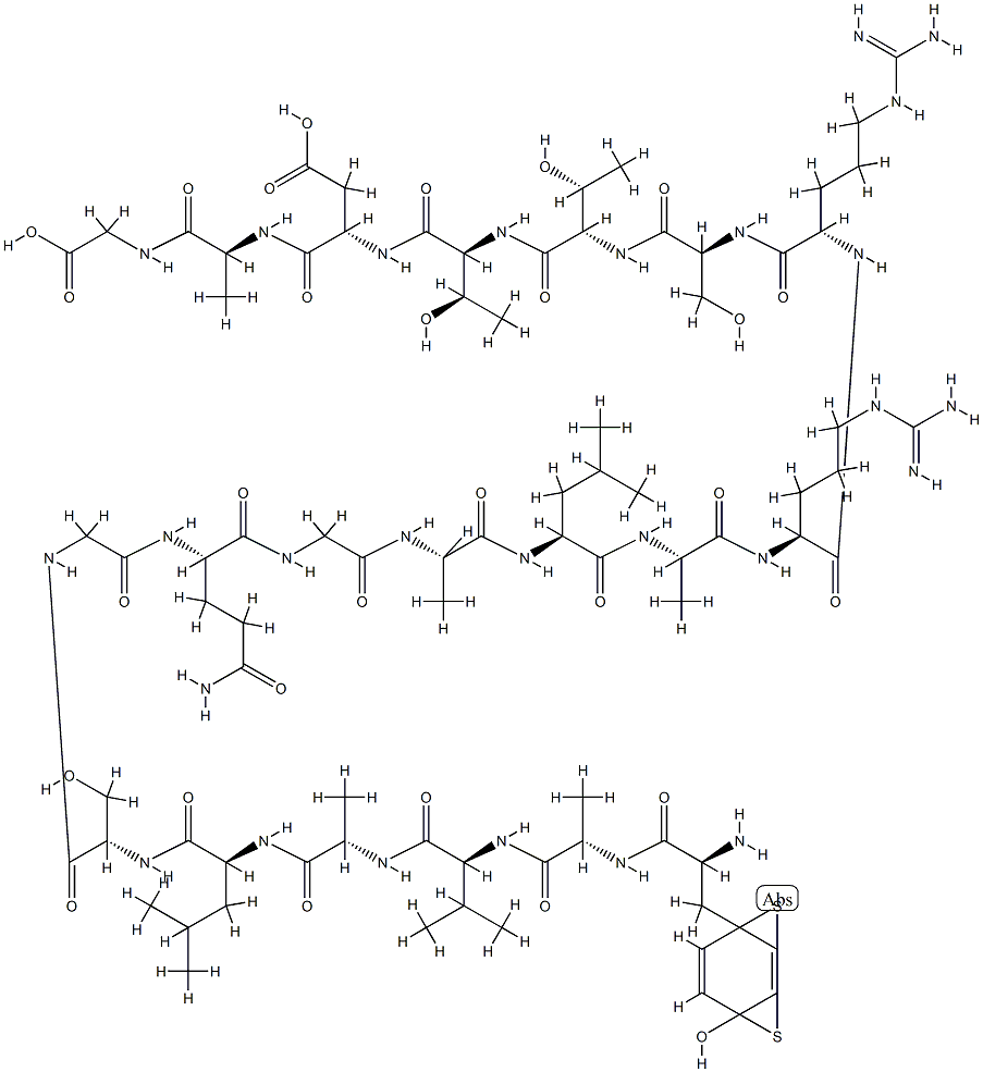 HCG-beta (Gly(88,90))82-101 Struktur