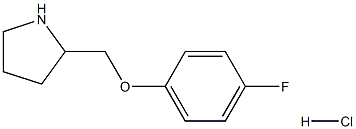 2-[(4-fluorophenoxy)methyl]pyrrolidine hydrochloride Struktur