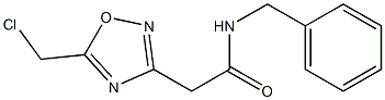 N-benzyl-2-[5-(chloromethyl)-1,2,4-oxadiazol-3-yl]acetamide Struktur