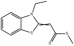 Ethane(dithioic) acid, (3-ethyl-2(3H)-benzothiazolylidene)-, methyl ester (9CI) Struktur