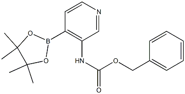 BENZYL 4-(4,4,5,5-TETRAMETHYL-1,3,2-DIOXABOROLAN-2-YL)PYRIDIN-3-YLCARBAMATE Struktur