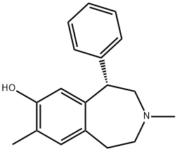 (5S)-2,3,4,5-Tetrahydro-3,8-dimethyl-5β-phenyl-1H-3-benzazepin-7-ol Struktur