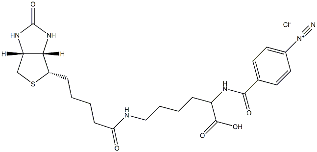 4-diazobenzoyl biocytin Struktur