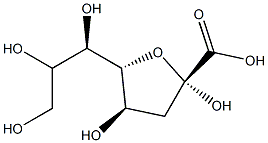 3-Deoxy-β-D-manno-2-octulofuranosonic acid Struktur