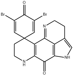 2',3',5',7',8',9'-Hexahydro-3,5-dibromospiro[2,5-cyclohexadiene-1,10'(6'H)-pyrrolo[4,3,2-de][1,7]phenanthroline]-4,6'-dione Struktur