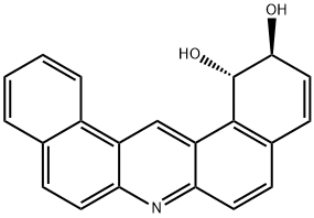 TRANS-DIBENZ(A,J)ACRIDINE-1,2-DIHYDRODIOL Struktur