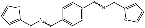 Benzene, 1,4-bis(2-furfuryliminomethyl)- Struktur