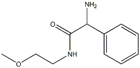 2-amino-N-(2-methoxyethyl)-2-phenylacetamide Struktur