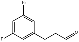 3-(3-bromo-5-fluorophenyl)propanal Struktur