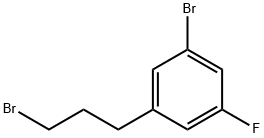 1-bromo-3-(3-bromopropyl)-5-fluorobenzene Struktur