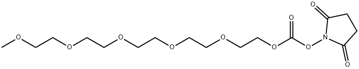 m-PEG5-succinimidyl carbonate Struktur