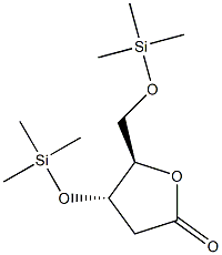 3-O,5-O-Bis(trimethylsilyl)-2-deoxy-D-ribo-pentonic acid γ-lactone Struktur