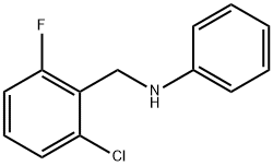 N-[(2-chloro-6-fluorophenyl)methyl]aniline Struktur