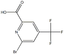 6-bromo-4-(trifluoromethyl)picolinic acid Struktur