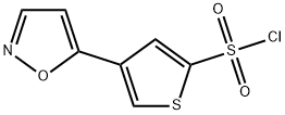 4-(5-isoxazolyl)-2-thiophenesulfonyl chloride(SALTDATA: FREE) Struktur