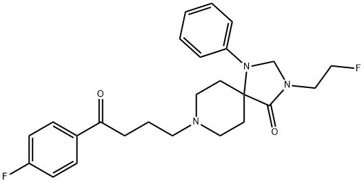 3-N-(2-fluoroethyl)spiperone Struktur