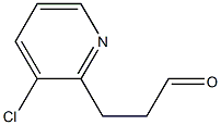 3-(3-chloropyridin-2-yl)propanal Struktur