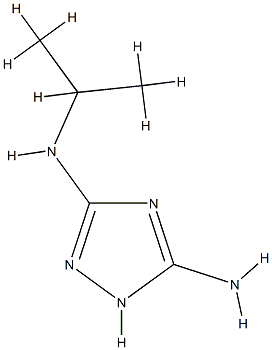 1H-1,2,4-Triazole-3,5-diamine,N-(1-methylethyl)-(9CI) Struktur