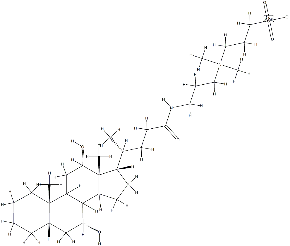 3-((3-deoxycholamidopropyl)dimethylammonio)-1-propane Struktur