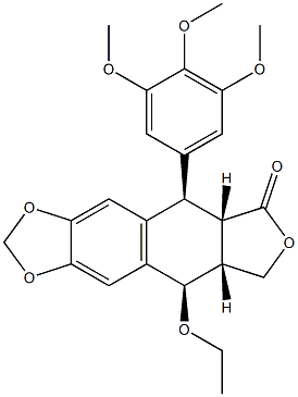 picropodophyllin-1-ethyl ether Struktur