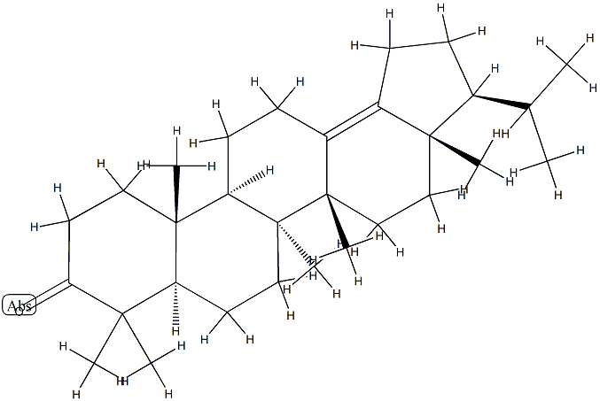 (8α,14β,17β,21β)-B':A'-Neogammacer-13(18)-en-3-one Struktur