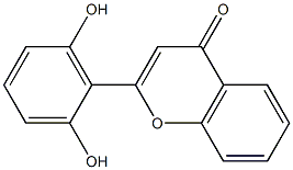 4H-1-Benzopyran-4-one,2-(2,6-dihydroxyphenyl)-(9CI) Struktur