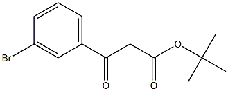 BETA-OXO-3-BROMO-BENZENEPROPANOIC ACID 1,1-DIMETHYLETHYL ESTER Struktur